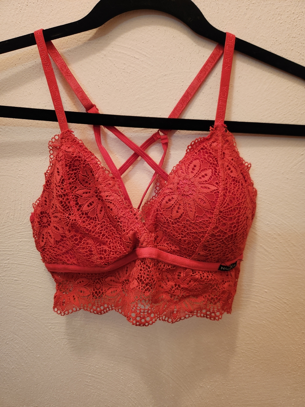 Nautica Coral Lace Bralette Size M